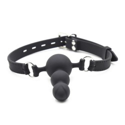 silicone strap beads ball gag