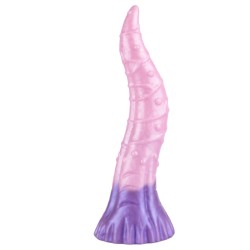 large fantasy silicone beaded tongue dildo