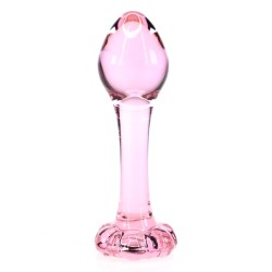 pink glass butt plug 3