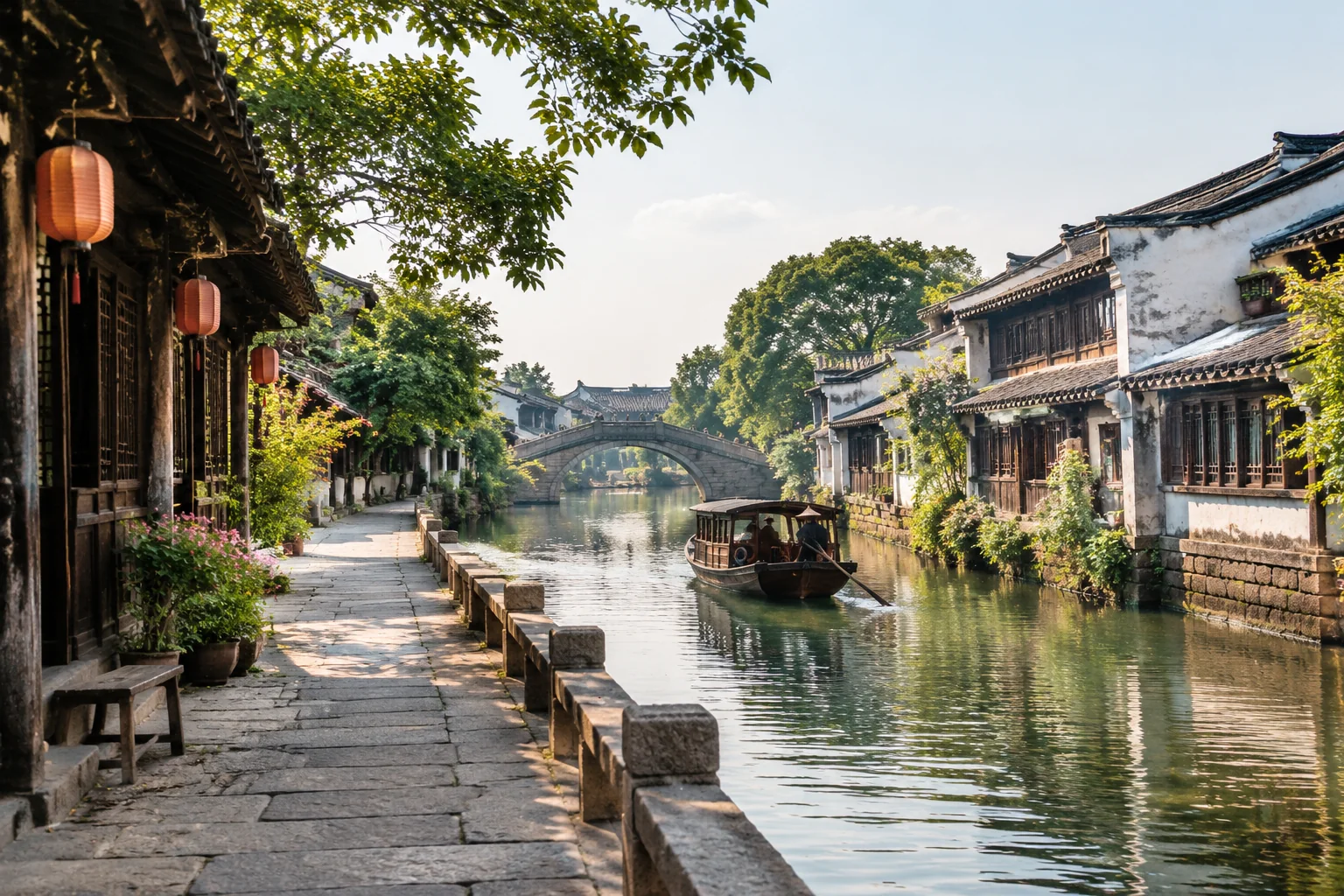 AI-generated realistic travel concept: Why Nanxun Suits a Slower Day