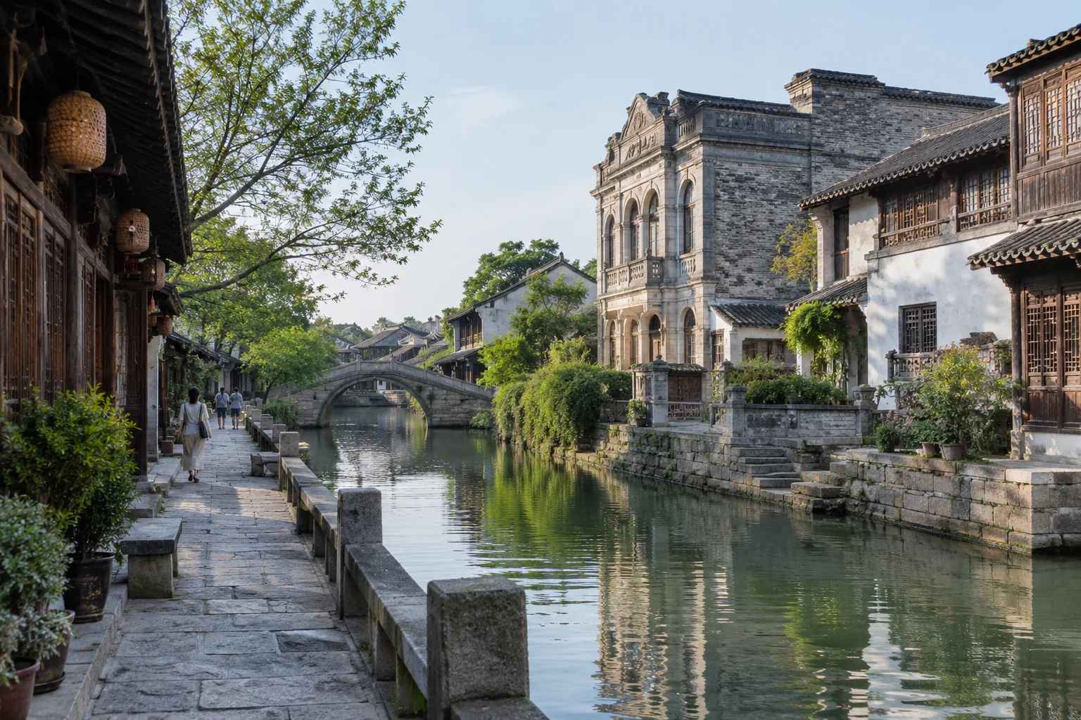 AI-generated realistic travel concept: Why Nanxun Suits a Slower Day