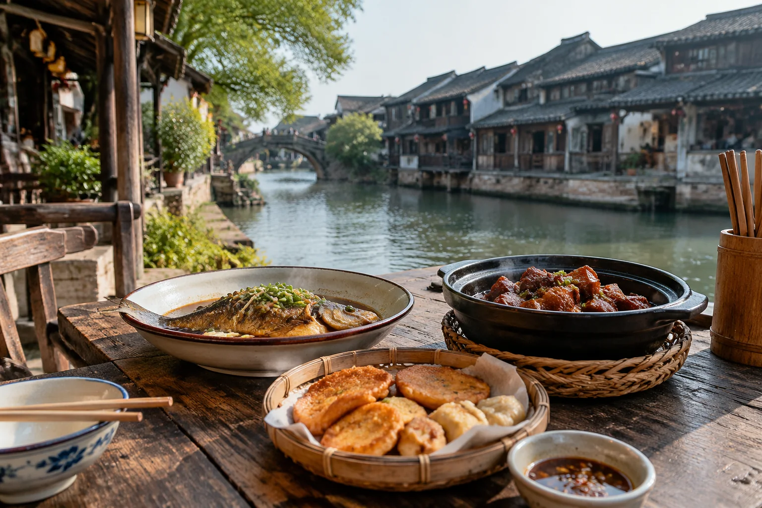 AI-generated realistic travel concept: Start With a Food Strategy, Not a Famous Address