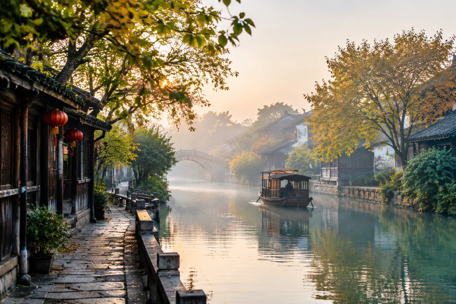 AI-generated realistic travel concept: Start Here: The Short Answer for Wuzhen